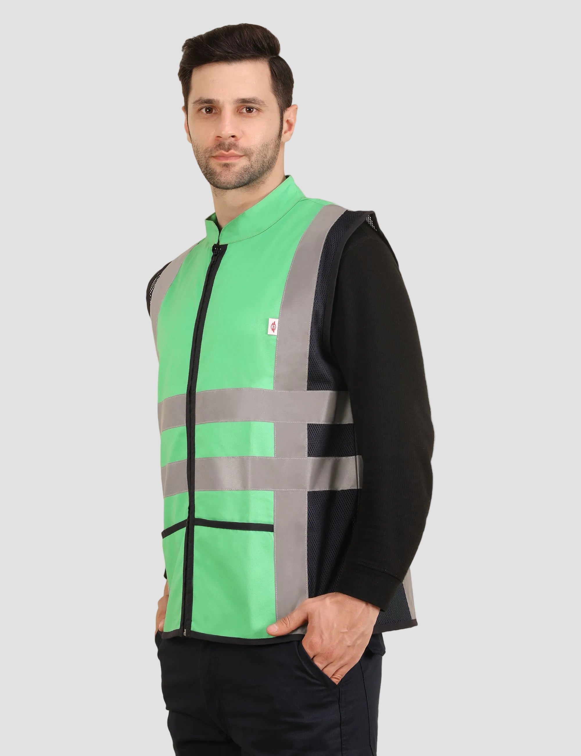 Vortex Vest - Green/Navy Blue