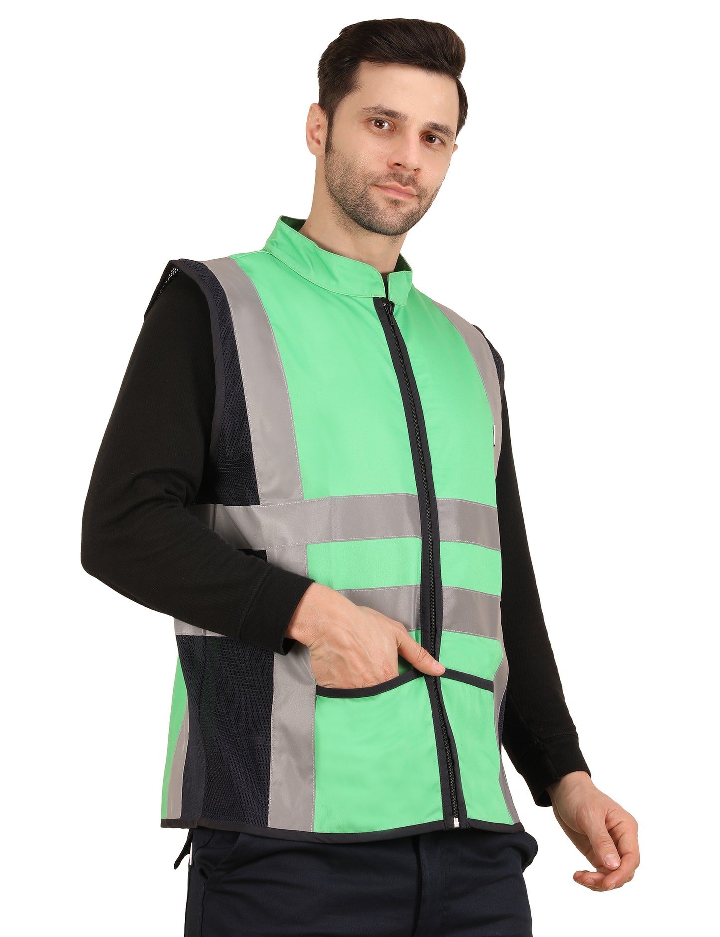 Vortex Vest - Green/Navy Blue