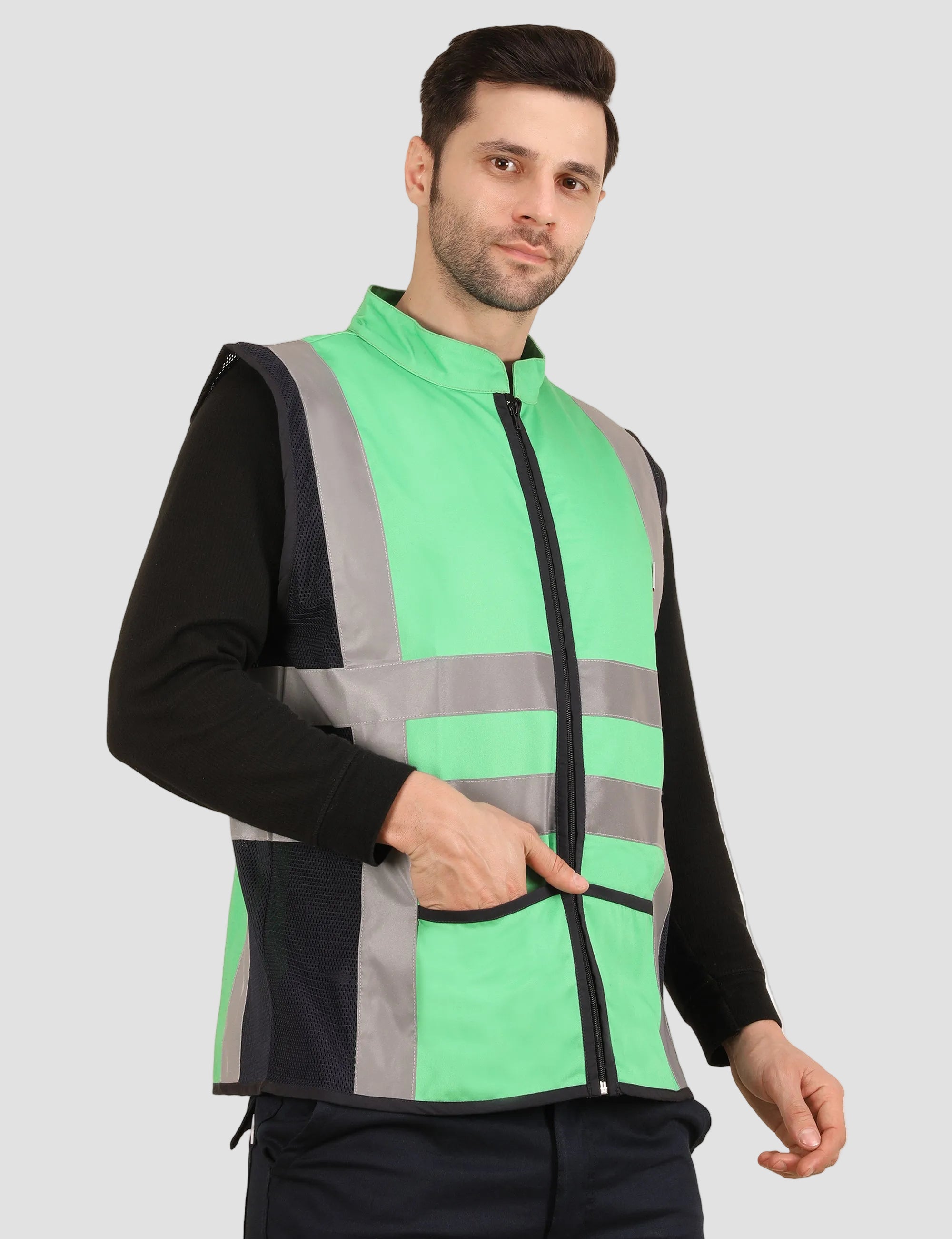 Vortex Vest - Green/Navy Blue