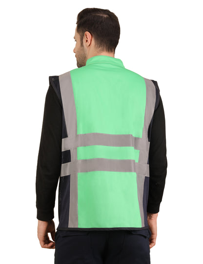 Vortex Vest - Green/Navy Blue