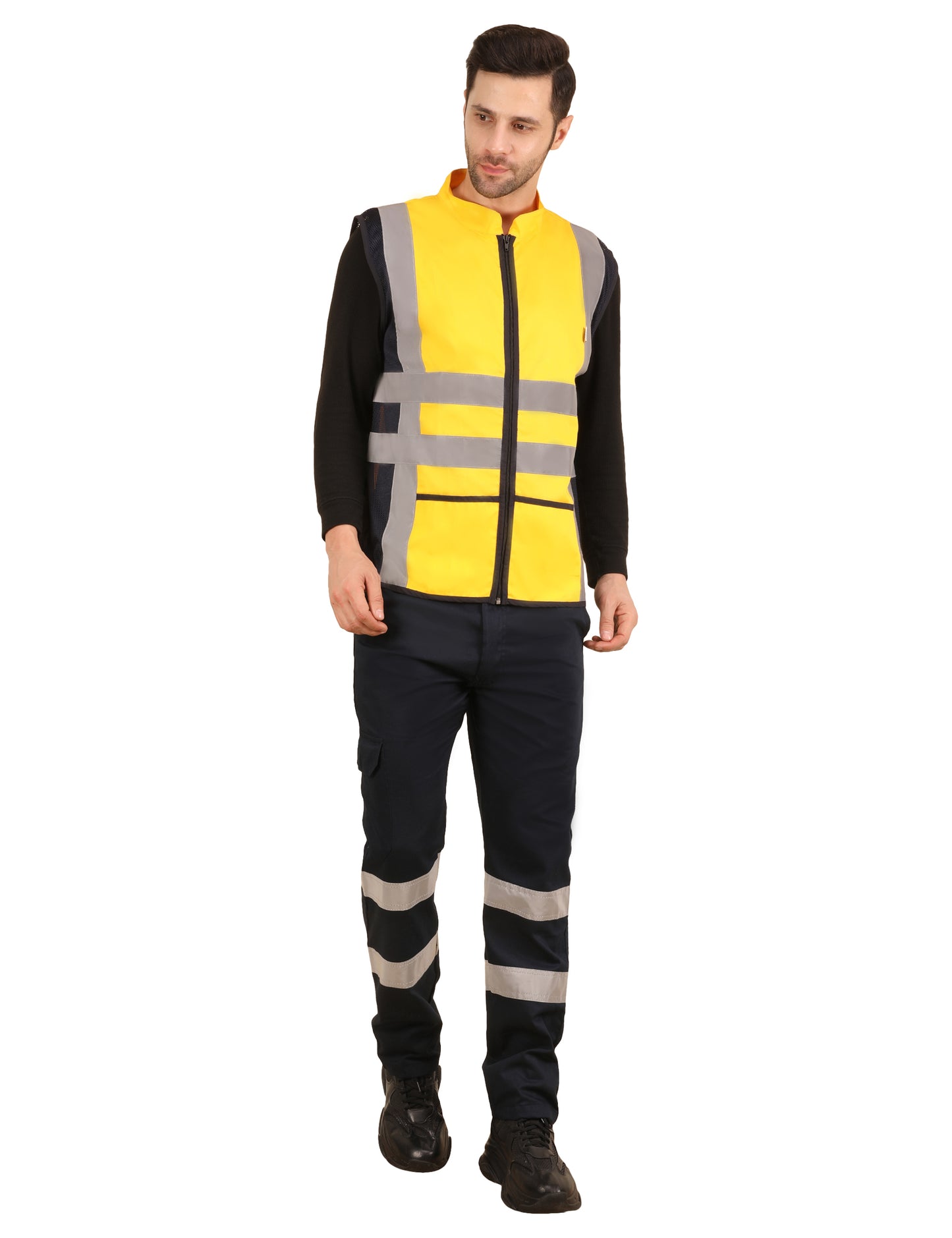 Vortex Vest - Yellow/Navy Blue