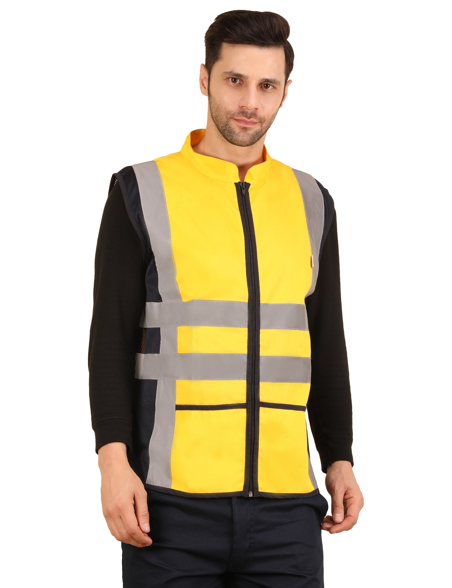 Vortex Vest - Yellow/Navy Blue