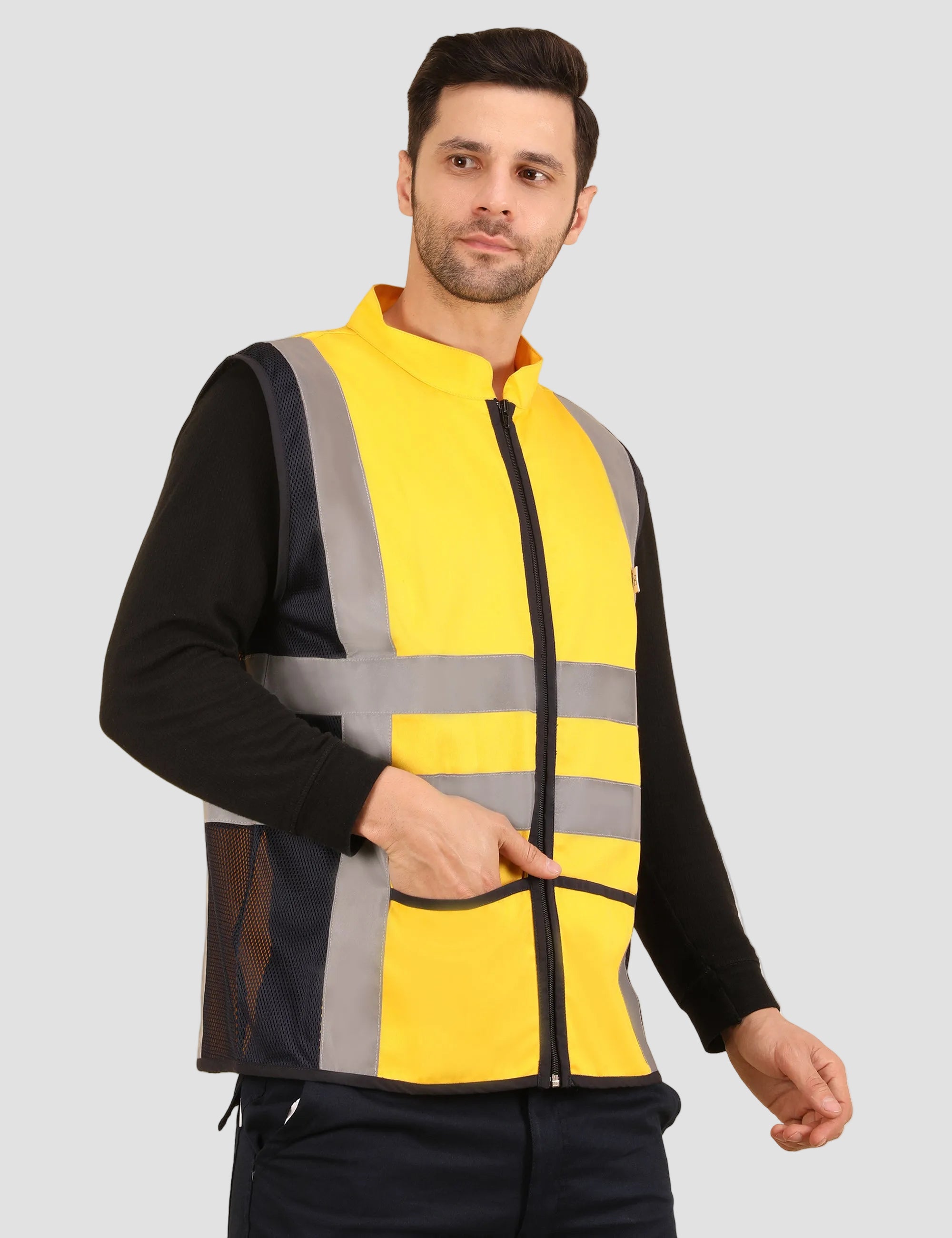 Vortex Vest - Yellow/Navy Blue