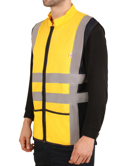 Vortex Vest - Yellow/Navy Blue
