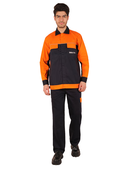 FR E3 Molten Metal Jacket - Orange/Navy