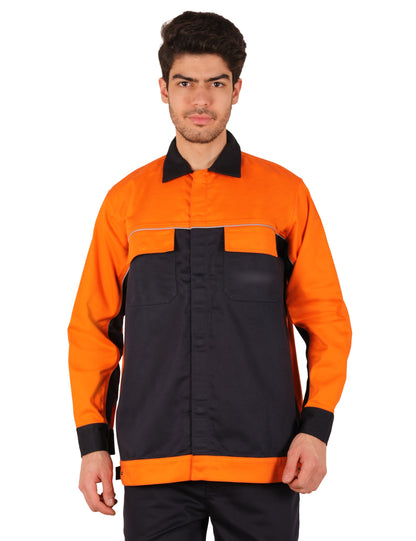 FR E3 Molten Metal Jacket - Orange/Navy