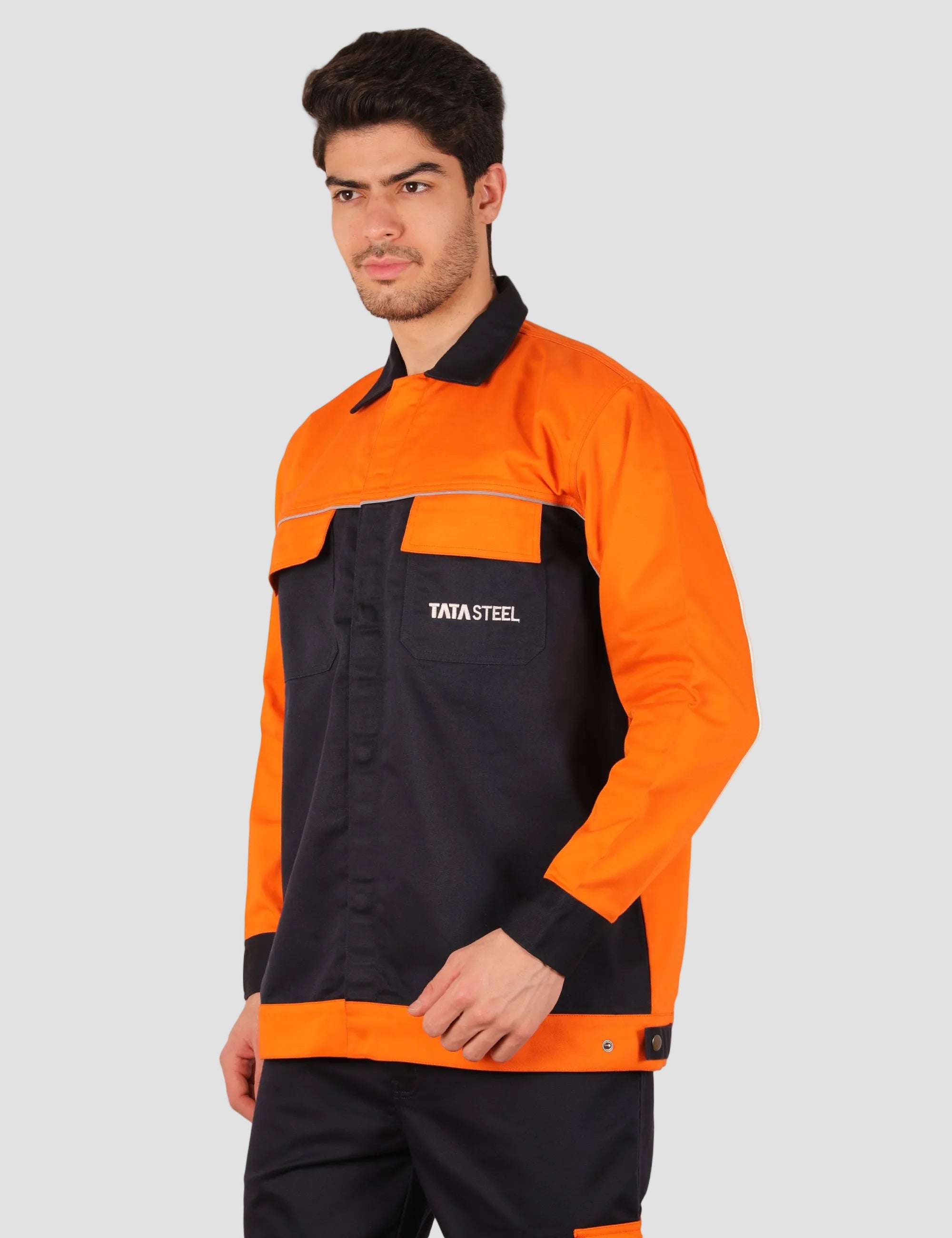 FR E3 Molten Metal Jacket - Orange/Navy