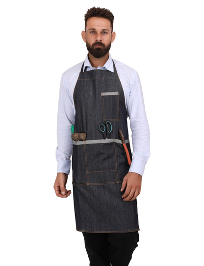 Denim Apron - Navy Blue