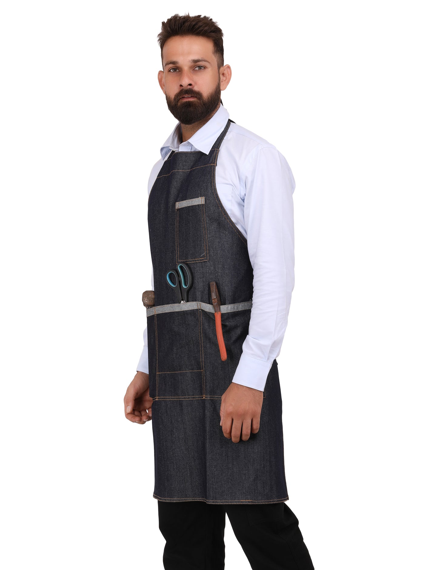 Denim Apron - Navy Blue