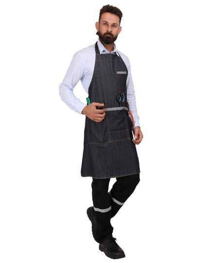 Denim Apron - Navy Blue