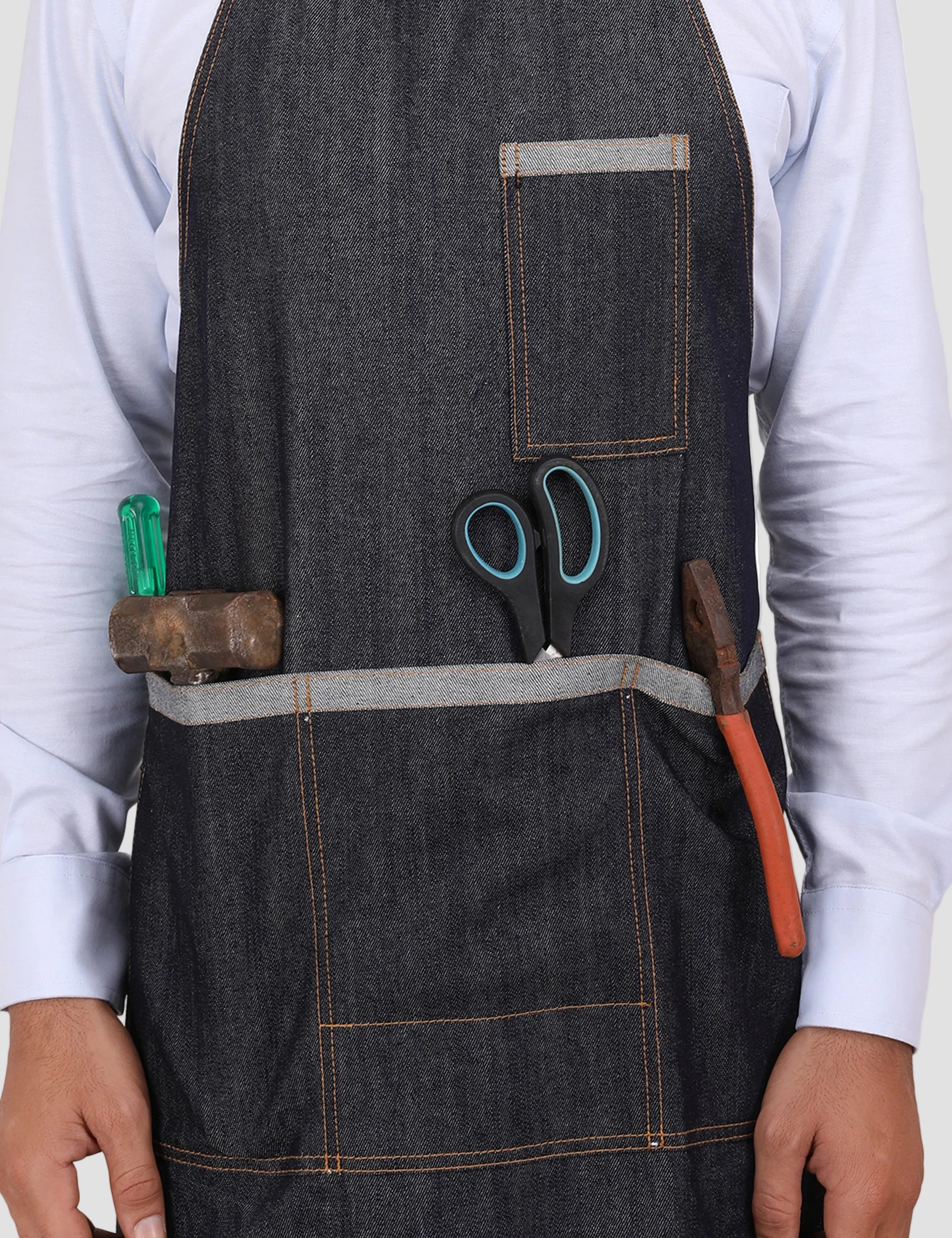 Denim Apron - Navy Blue