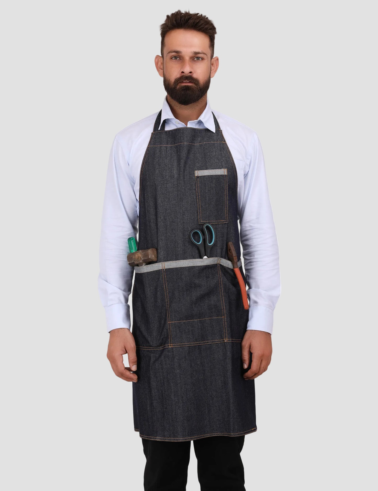 Denim Apron - Navy Blue