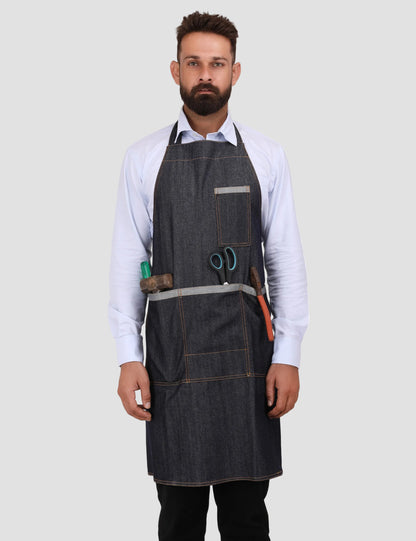 Denim Apron - Navy Blue