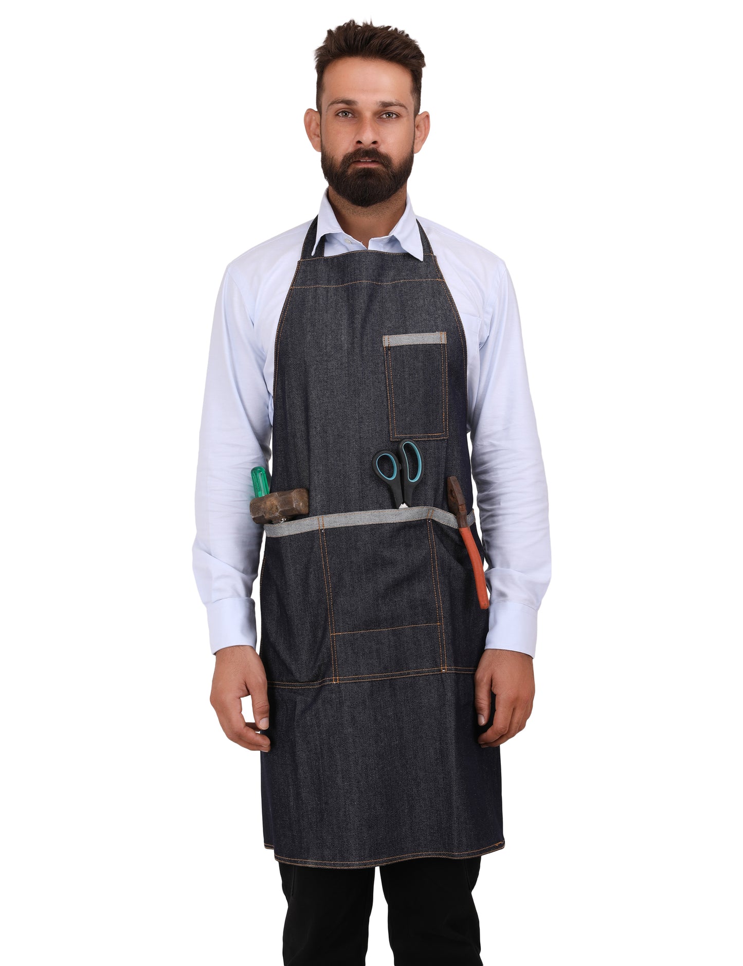 Denim Apron - Navy Blue