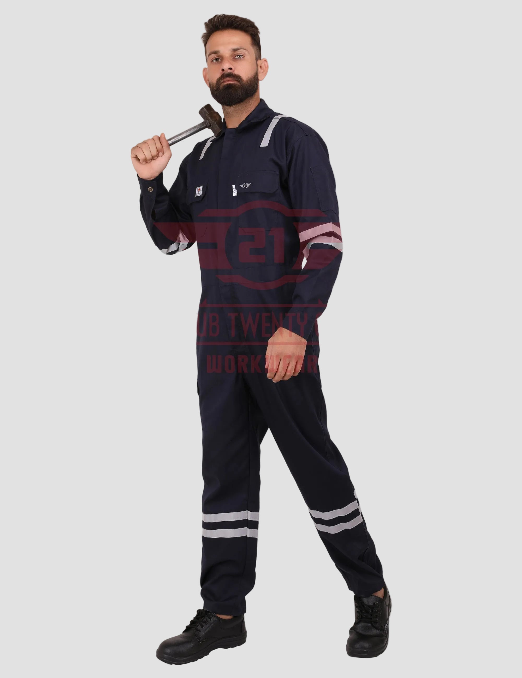 Port Flame Coverall - Navy Blue