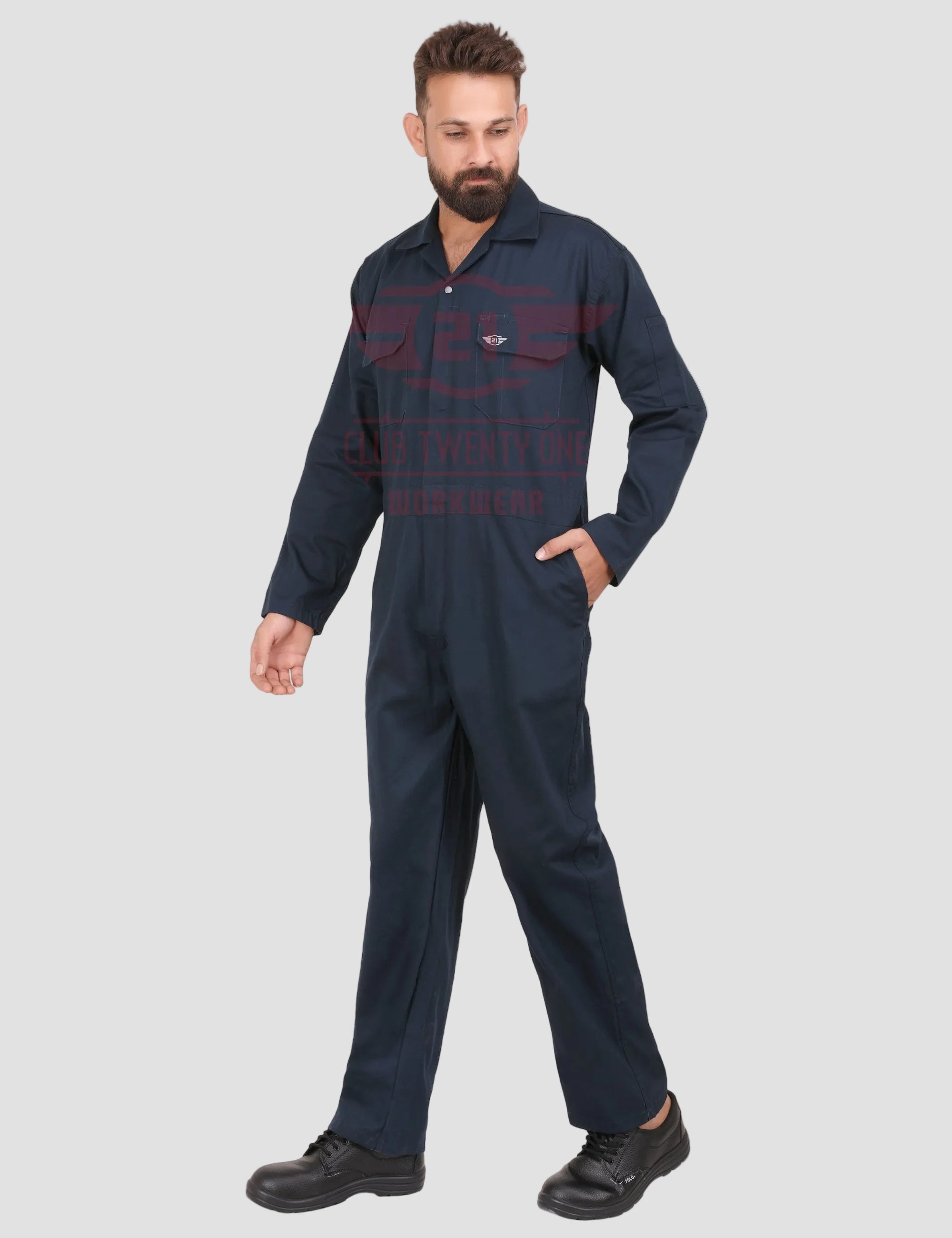 Austin Coverall - Navy Blue