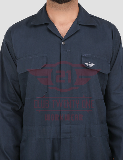 Austin Coverall - Navy Blue