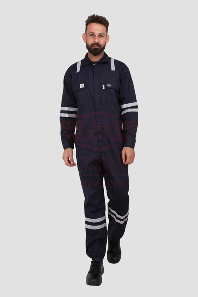 Port Flame Coverall - Navy Blue
