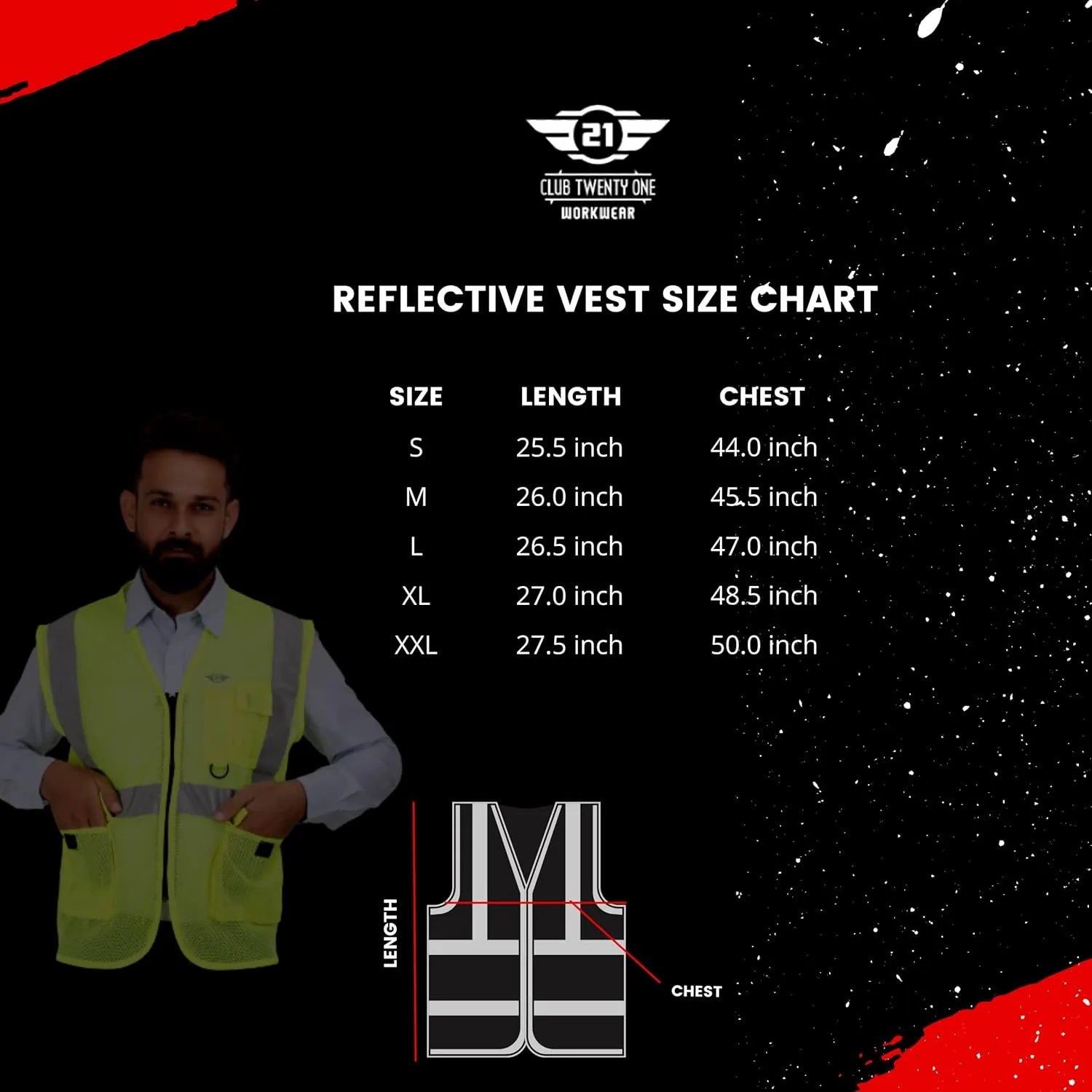 Dixon Vest - Hi-Vis Yellow