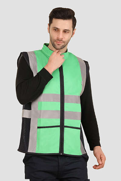 Vortex Vest - Green/Navy Blue