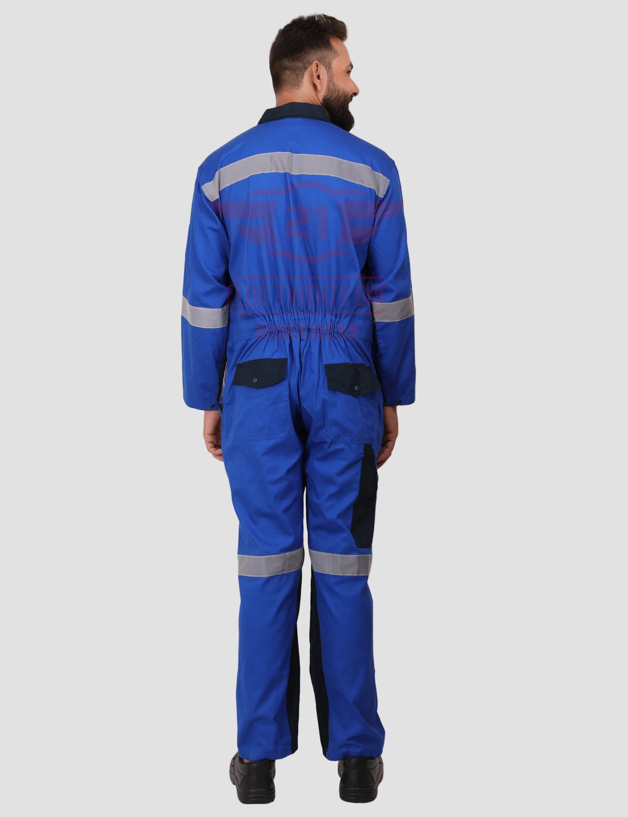 Brooklyn Coverall - Royal Blue/Navy