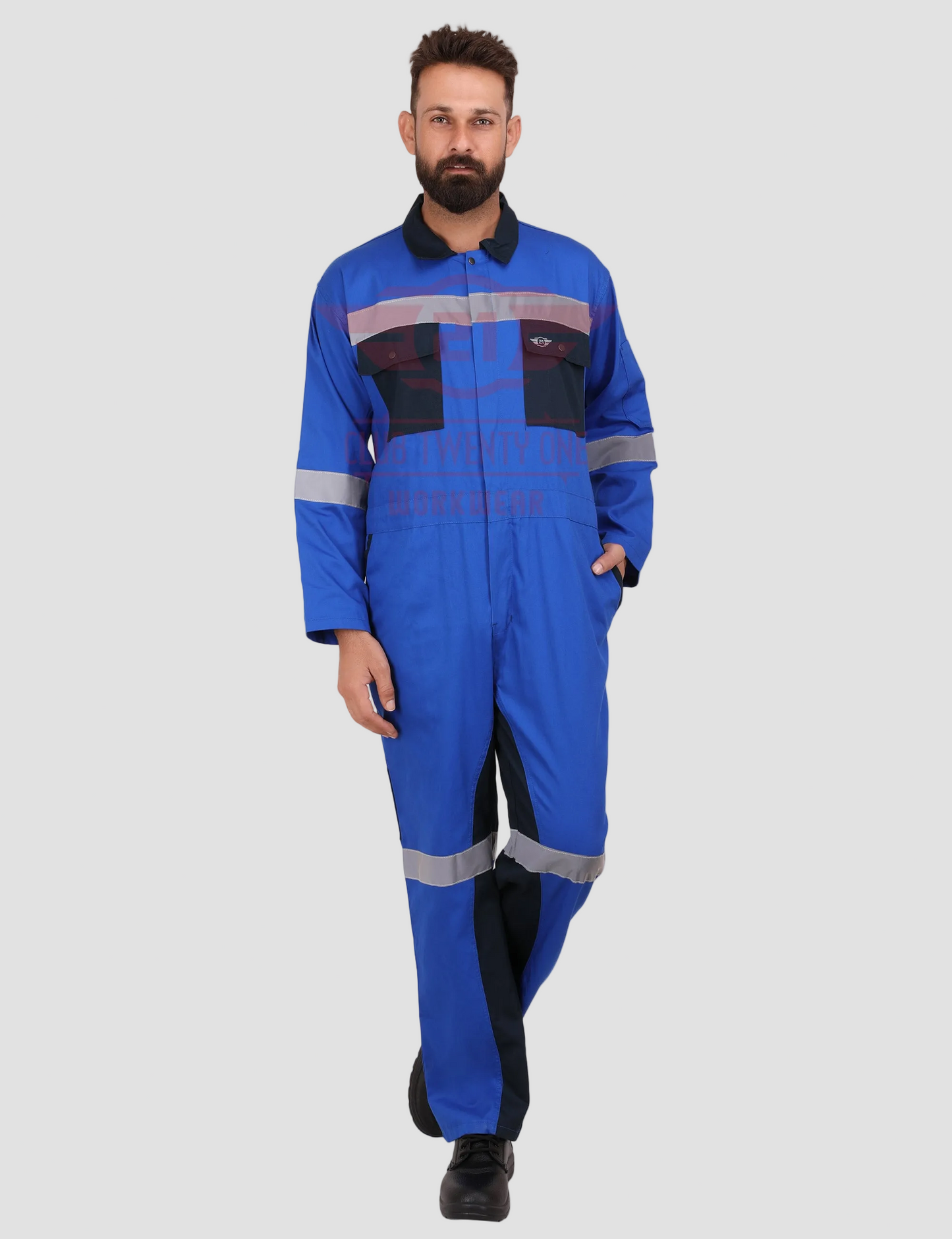 Brooklyn Coverall - Royal Blue/Navy