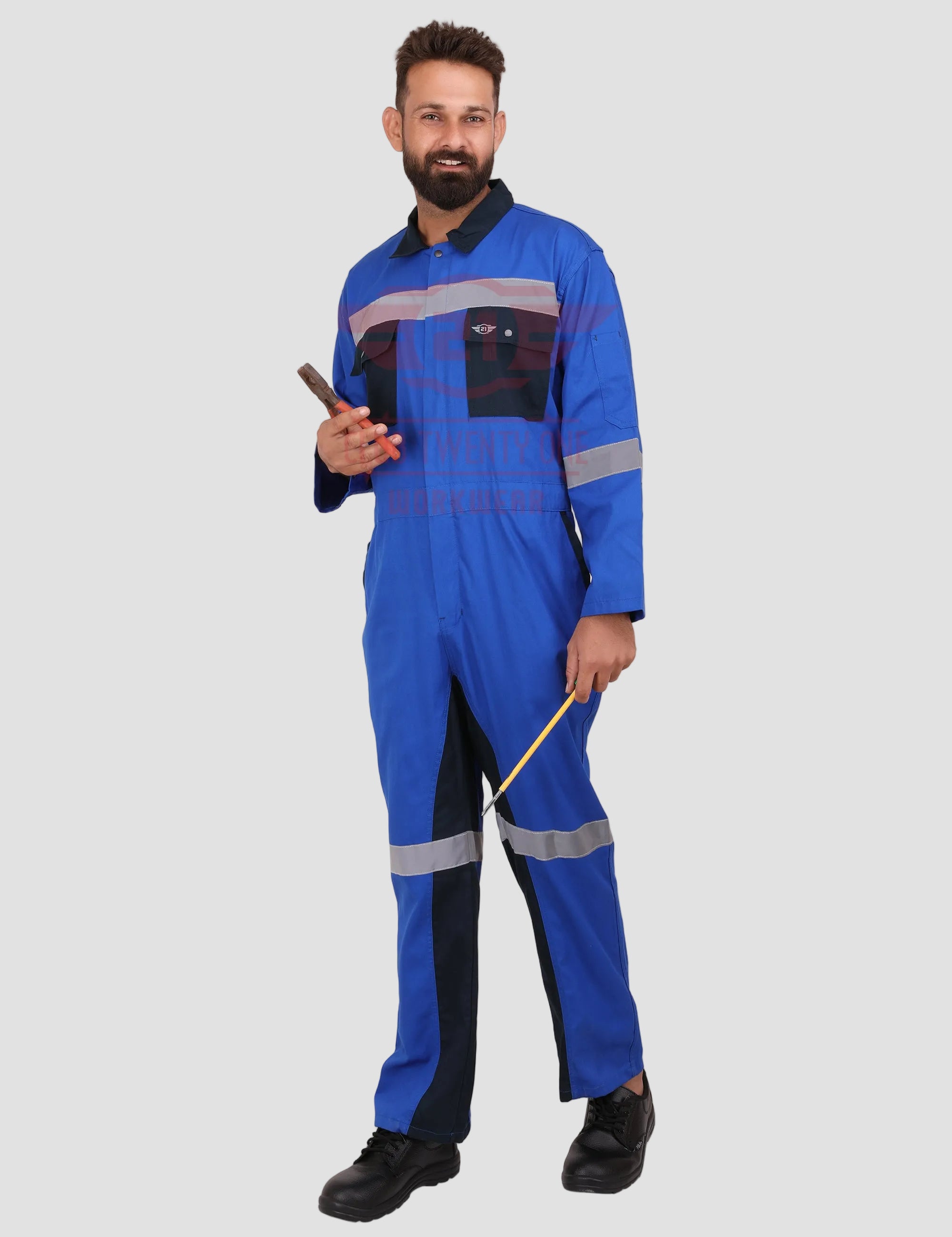 Brooklyn Coverall - Royal Blue/Navy