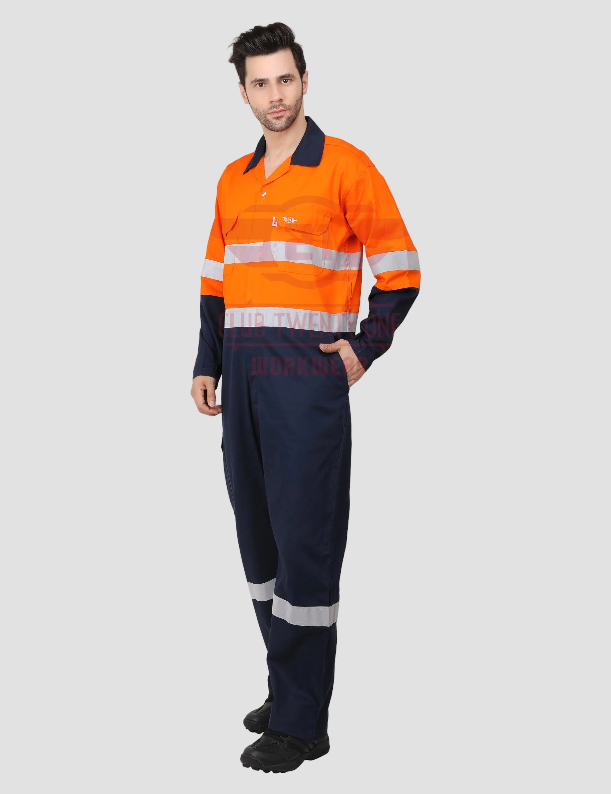 Rigmate Coverall - Orange/Navy