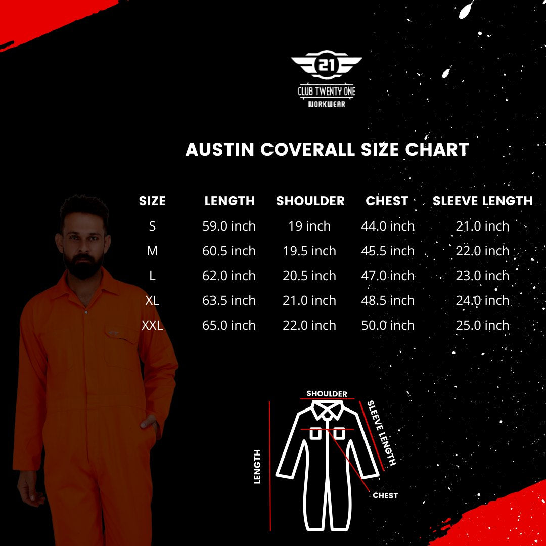 Austin Coverall - Orange