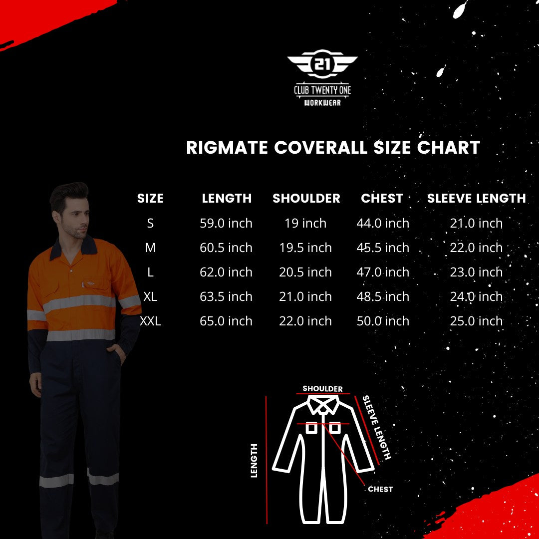 Rigmate Coverall - Orange/Navy