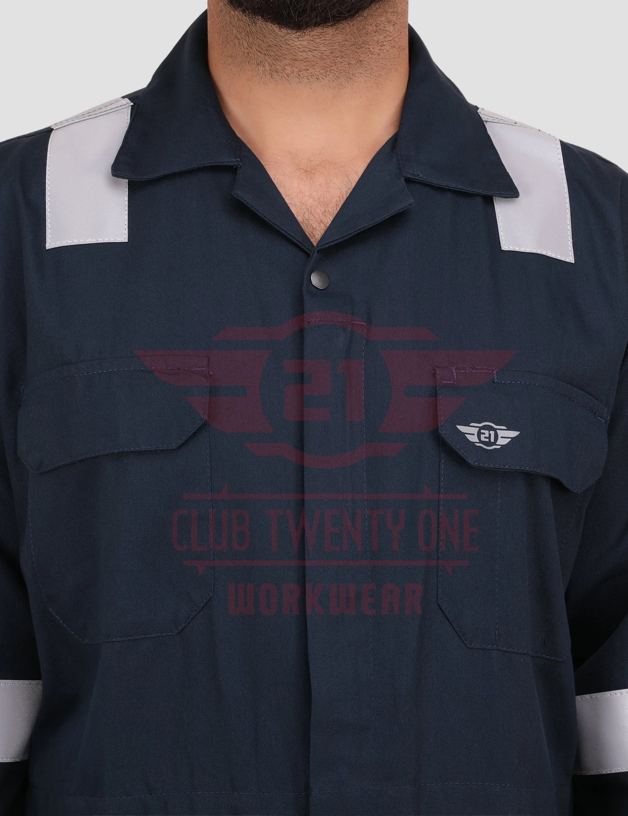 Dubai Coverall - Navy Blue