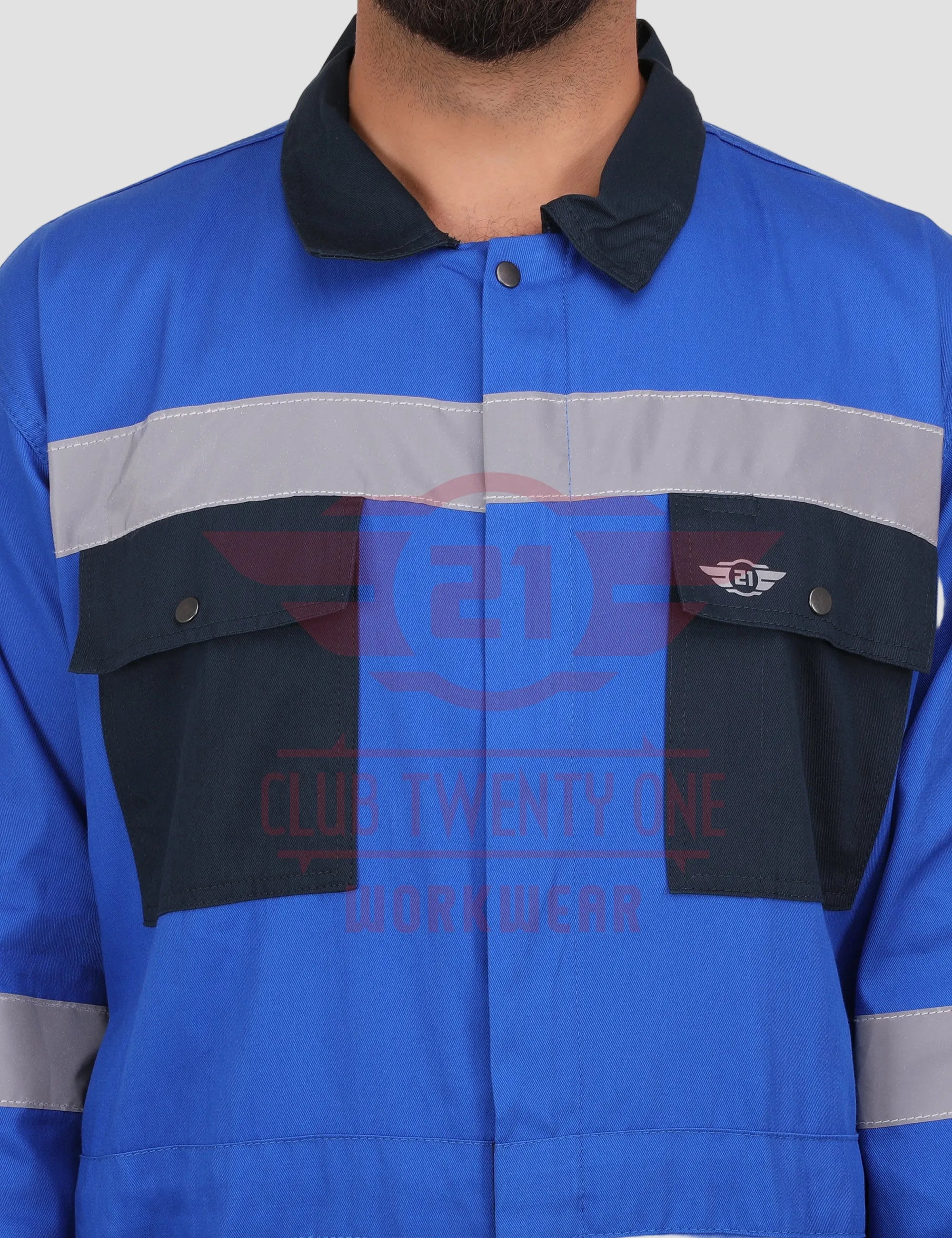 Brooklyn Coverall - Royal Blue/Navy