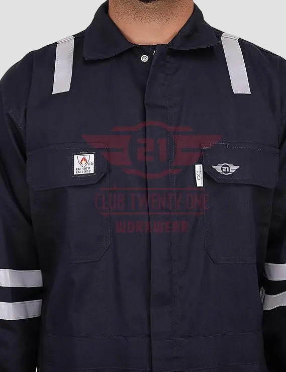 Port Flame Coverall - Navy Blue